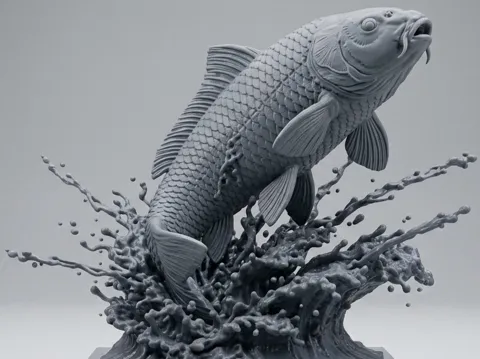 Modelo para impresión 3D: carpa koi surf — referencia de MakerWorld
