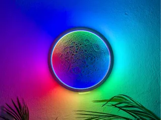RGB moon wall light