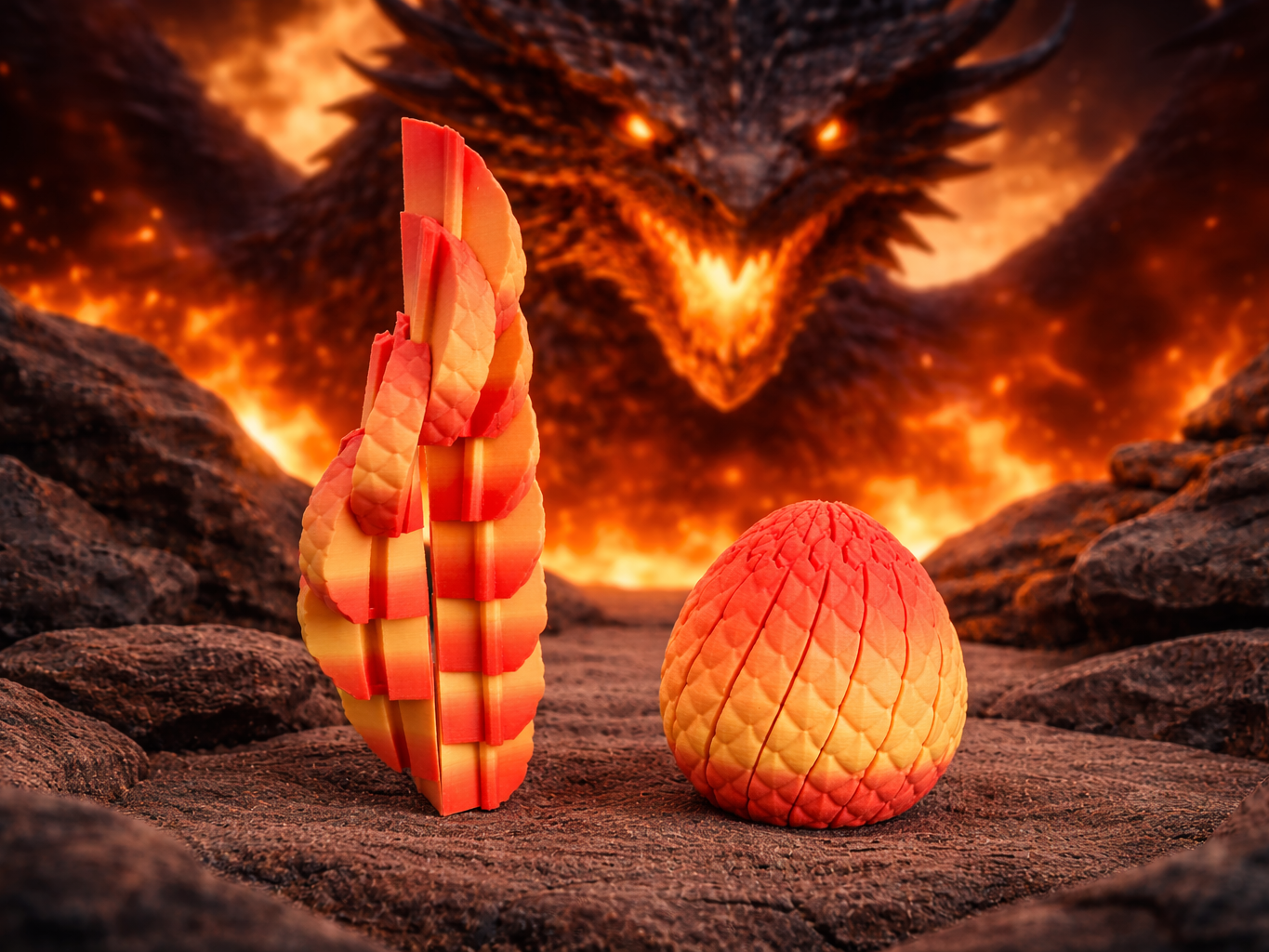 Twisty Dragon Egg Fidget Toy-Dragon Egg Stress Toy