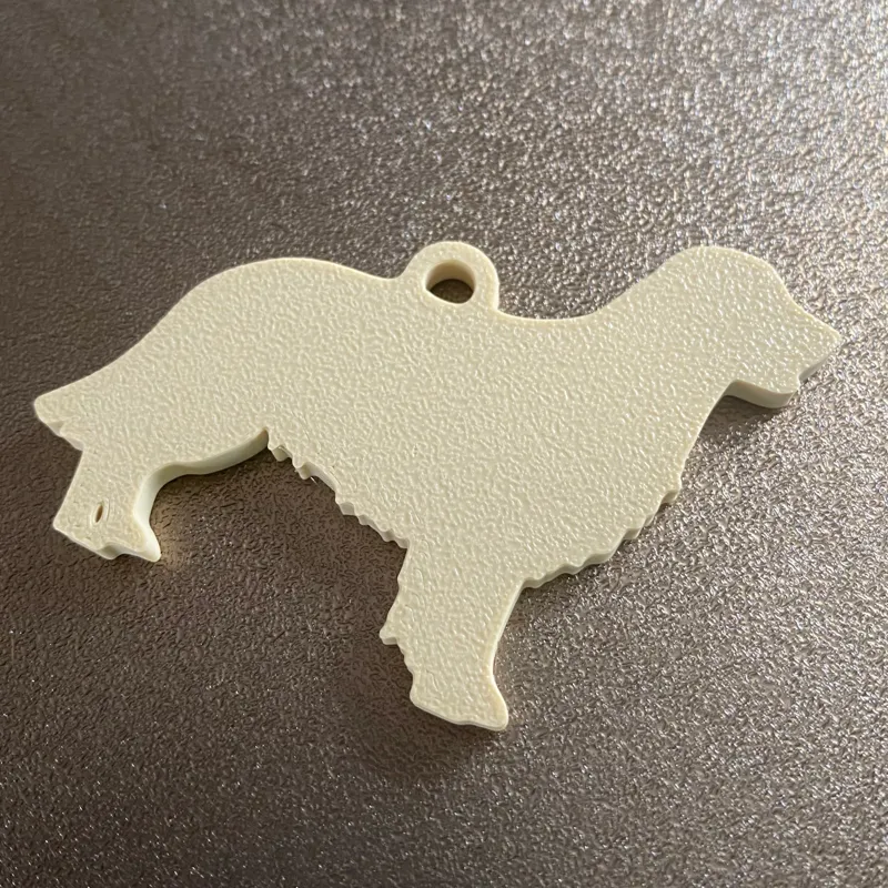 Golden retriever dog keychain