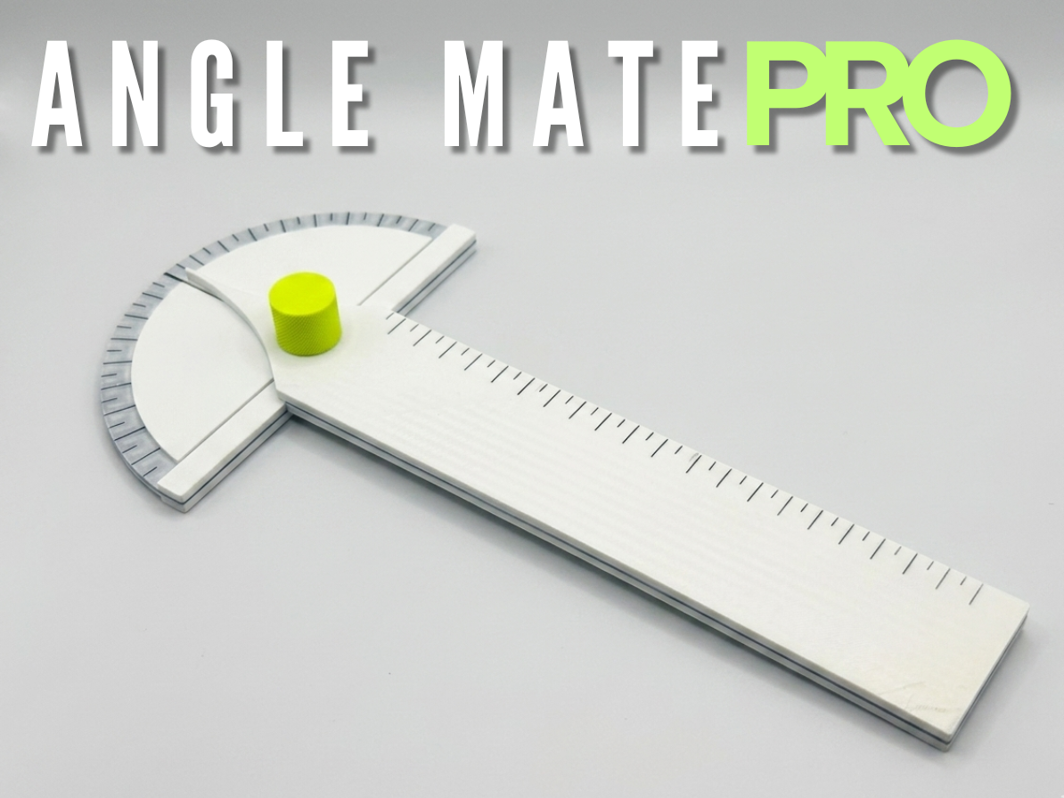 AngleMate Pro - adjusting protractor & ruler angle
