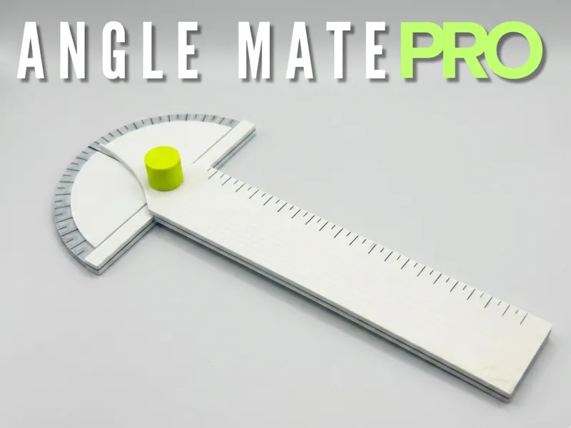 AngleMate Pro - adjusting protractor & ruler angle