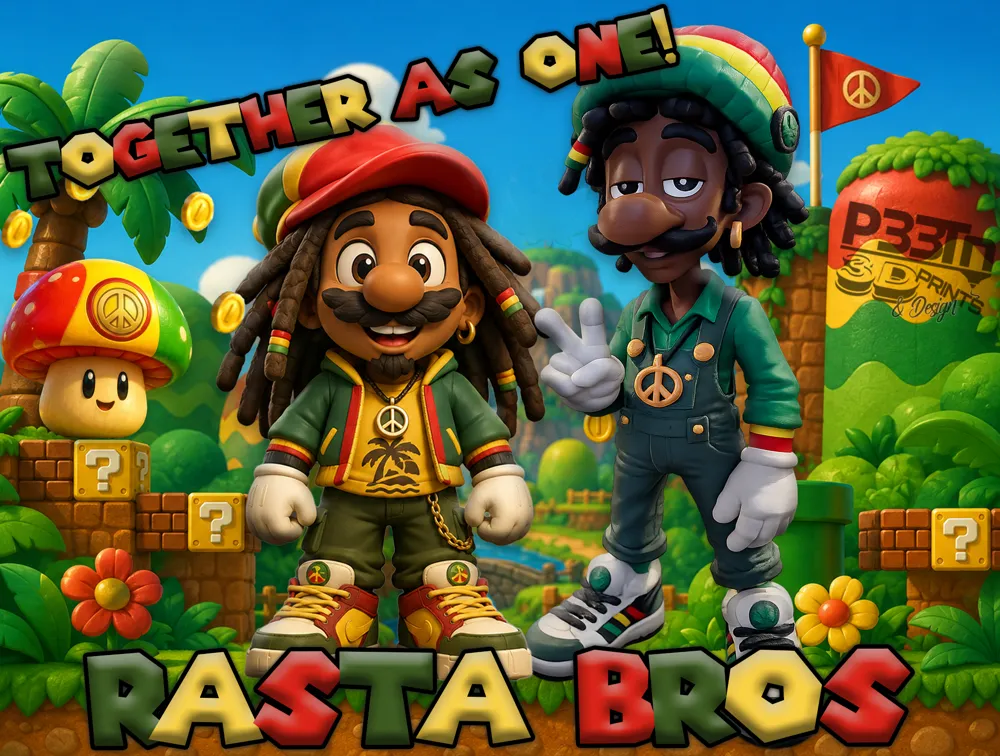 Rasta Mario - No AMS - Free 3D Print Model - MakerWorld