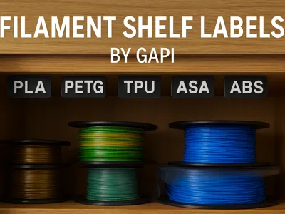 Filament Shelf Labels by GAPI