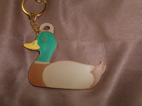 Greenhead Duck (Mallard Duck) keychain/earrings