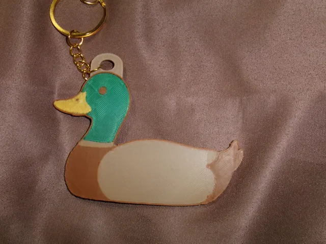 Greenhead Duck (Mallard Duck) keychain/earrings