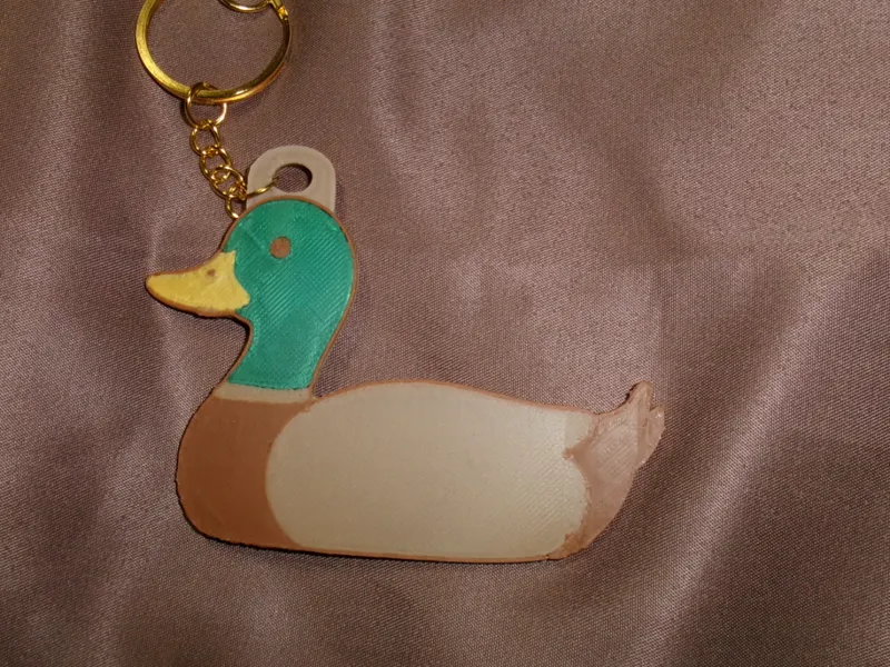 Greenhead Duck (Mallard Duck) keychain/earrings