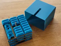 PLA single 0.2mm layer, 2 walls, 15% infill