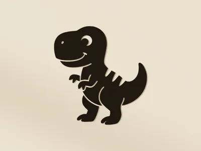 Kids T-Rex Dino Wall Art Print