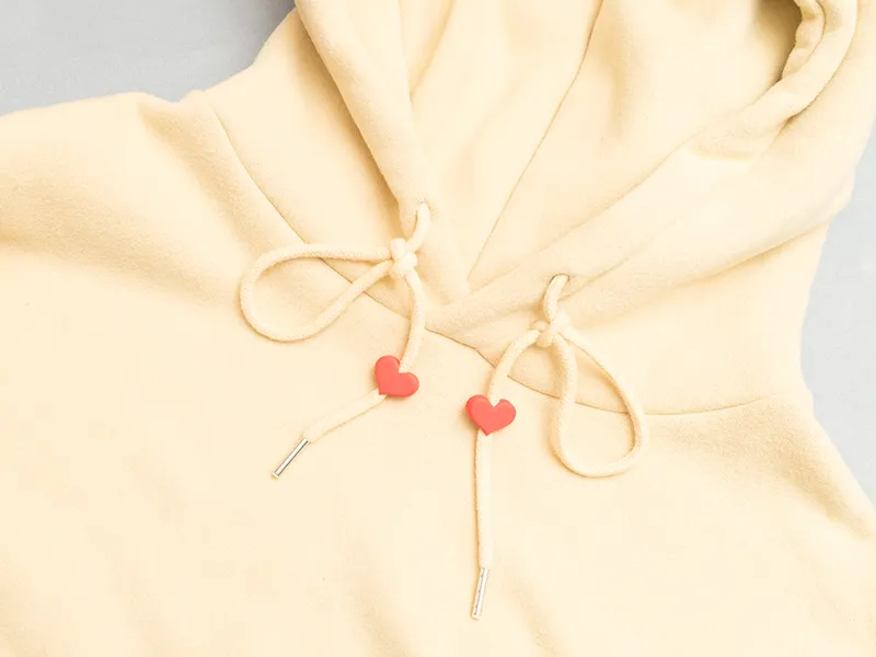 HOODIE DRAWSTRING LOVE LOVE CLIP