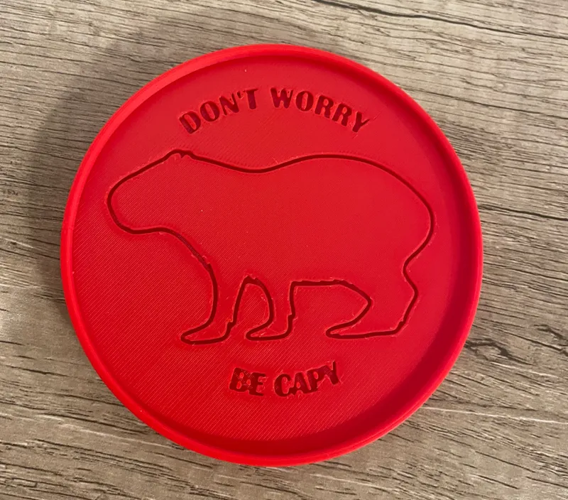 Capybara Stackable Coaster - Don't Worry Be Capy
