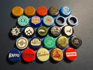Beer Cap Hex Wall