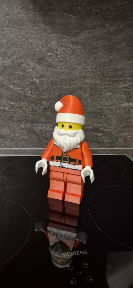 Santa Brick Brick Man Santa Claus 20cm - Free 3D Print Model - MakerWorld