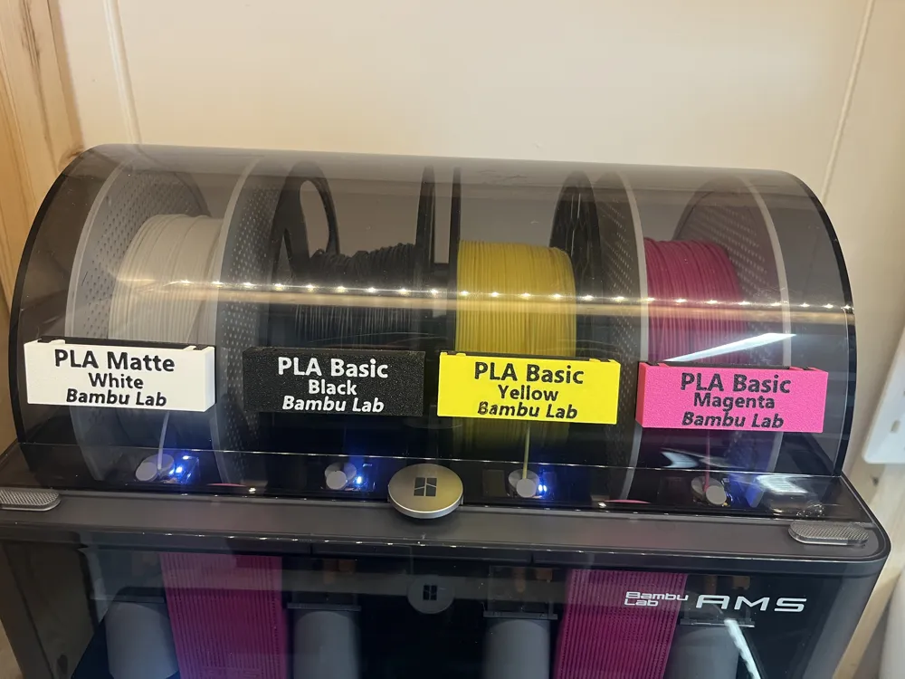 Filament sign/label for spools incl. filament clip by anderskr79 ...