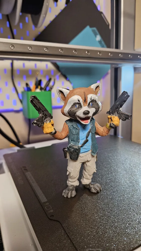 Rocket Racoon Model View Rocket Raccoon by M@JIK3D MakerWorld: Download Free 3D Models