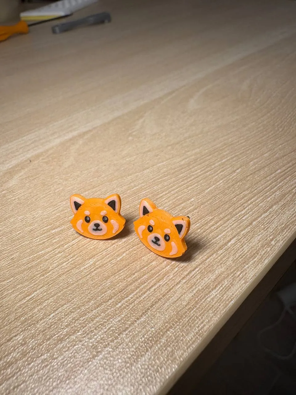 orecchini panda rosso view 2