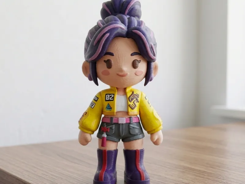Rumi Chibi K-Pop Demon Hunters Figure & Keychain