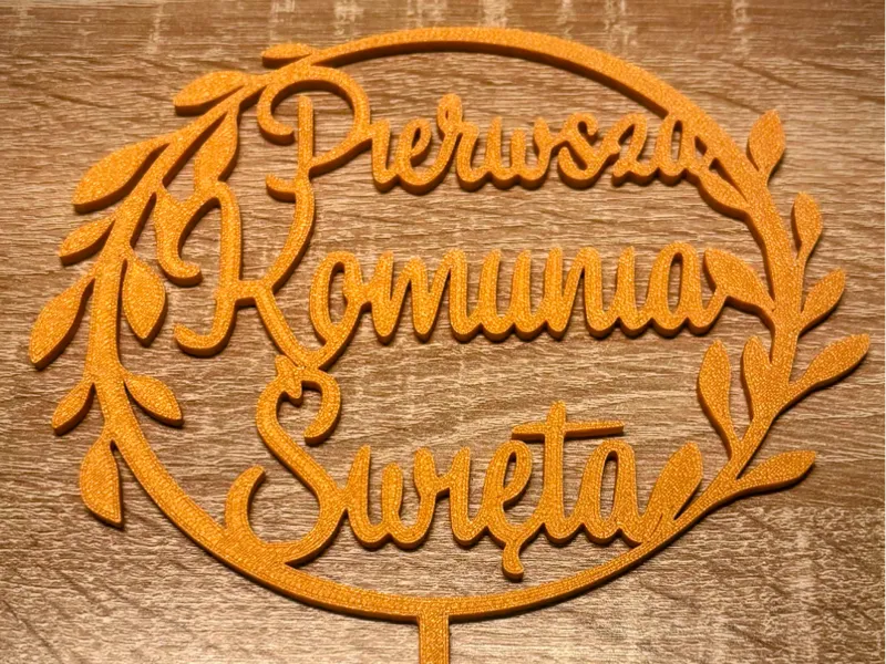 Pierwsza Komunia Święta cake topper Holy Communion
