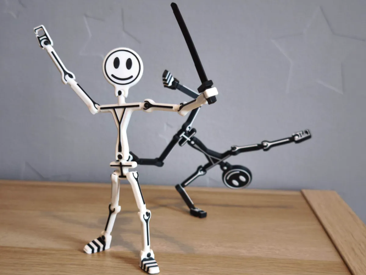 Sketch - Articulated Stickman Figure - Free 3D Print Model - MakerWorld
