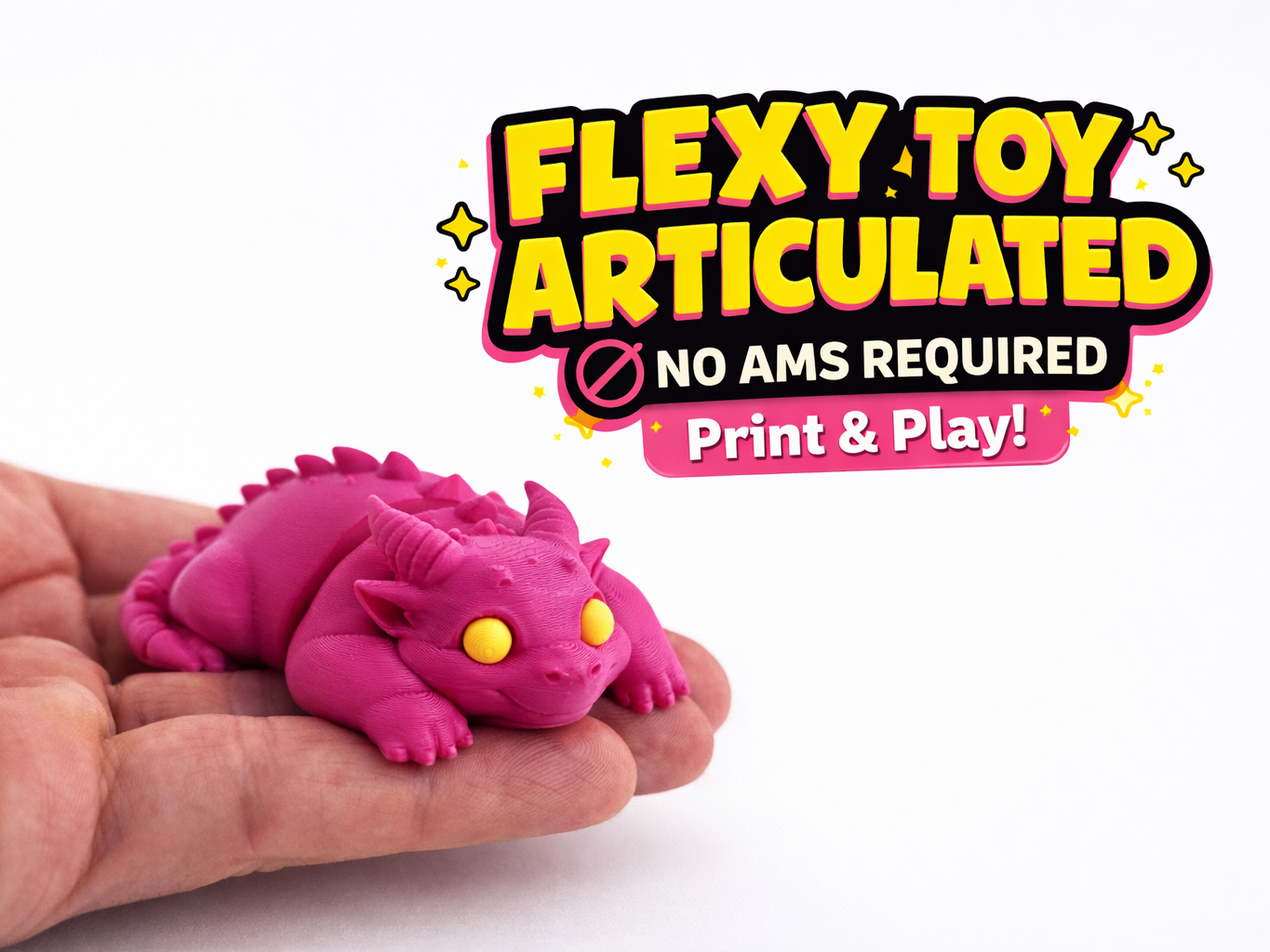 Flexi Dragon Articulated Fidget Toy v2