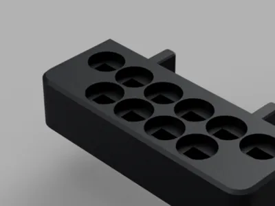 Needle File Holder for IKEA Skadis Pegboard