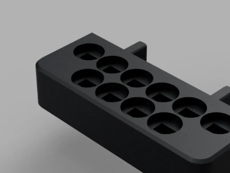Needle File Holder for IKEA Skadis Pegboard