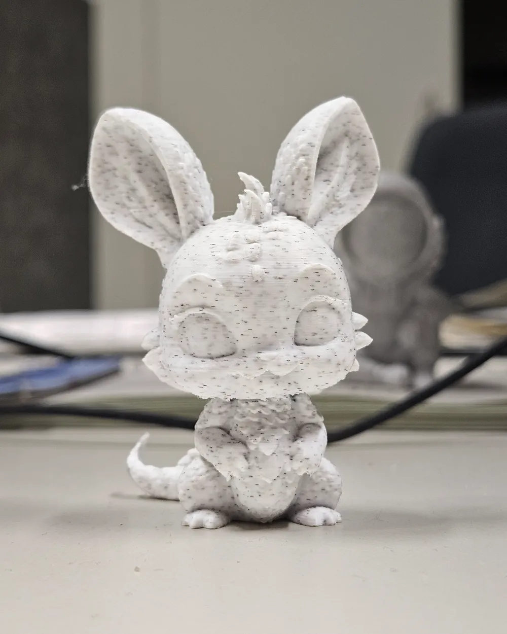 Cute Dragon-Rabbit Hybrid – Chibi Figure - Free 3D Print Model - MakerWorld