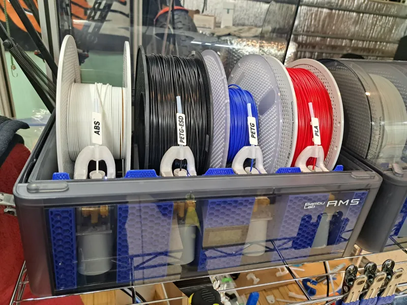 PTFE tube flag for the AMS material