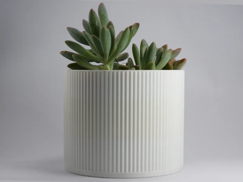 Modern textured pot