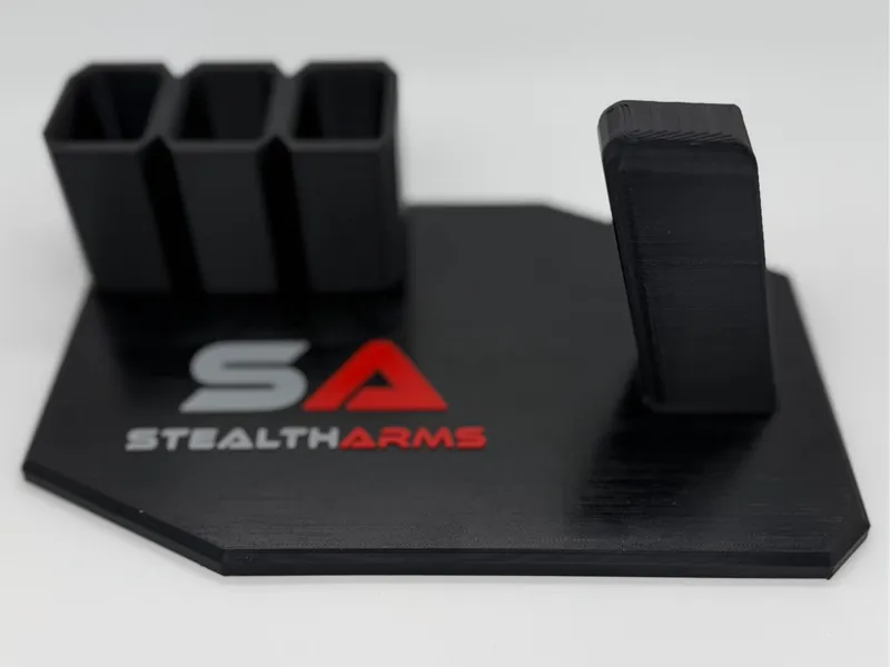 STEALTHARMS PISTOL STAND WITH MAGAZINE HOLDER