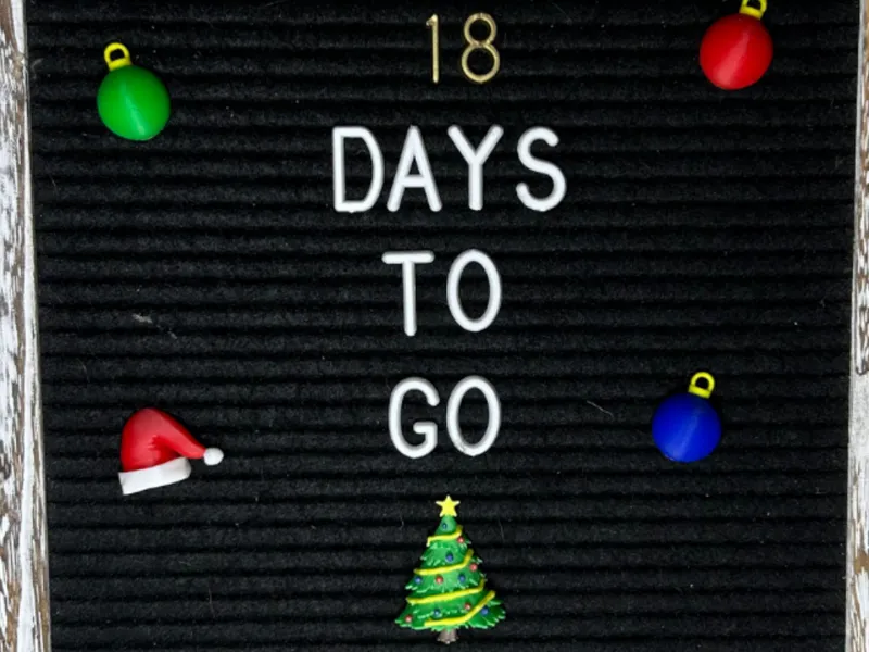 letterboard Christmas mix