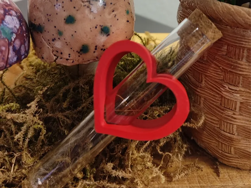 Herz - Reagenzglas