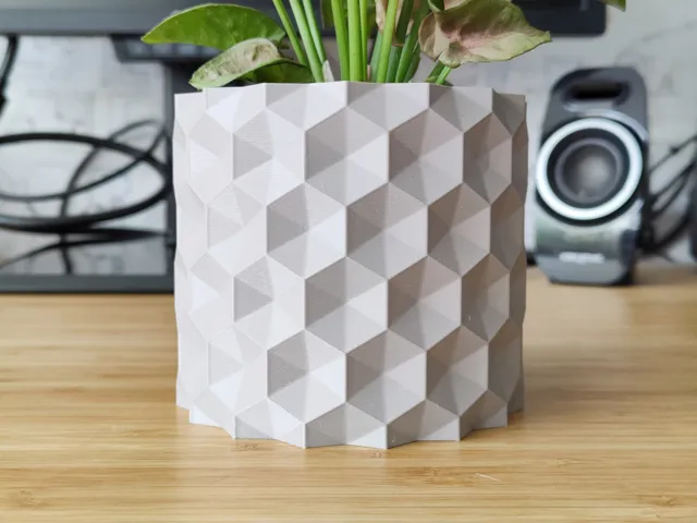Inverted Hexagonal Plant pot Planter - Vase mode