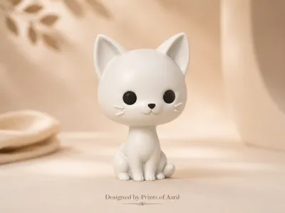 Cute Chibi Cat Figurine