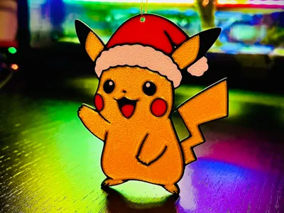 Pikachu christmas ornament