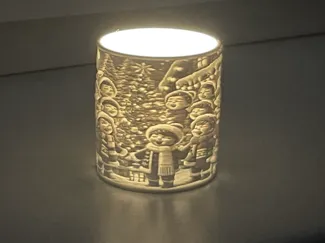 Christmas tealight children's choir