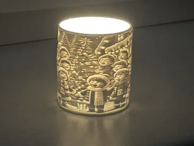 Christmas tealight children's choir