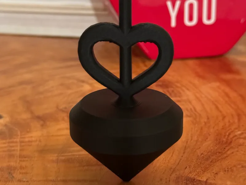 Infinity Heart Spin Top Valentines Day Spin Toy