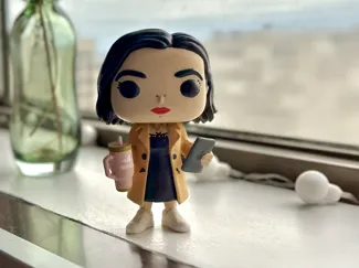 Funko Pop Paris Fashion Girl with Coffee & Tablet