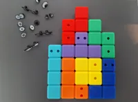 All blocks on one plate