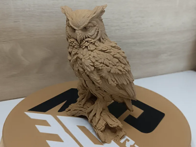 Wooden OWL sculpture