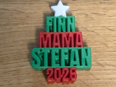 Name Christmas Tree