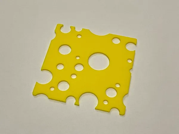 Tranche de fromage suisse décorative