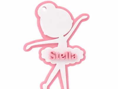 Custom Ballerina Keychain