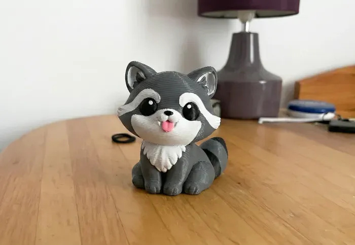Mini Racoon Figures Cute Raccoon – Mini Figurine - Free 3D Print Model - MakerWorld