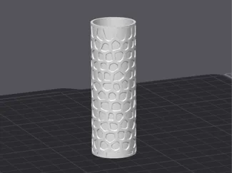 Tall filled voronoi vase (+ separated option)