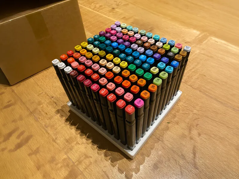Gridfinity Twin-Marker organizer Box (5x5)