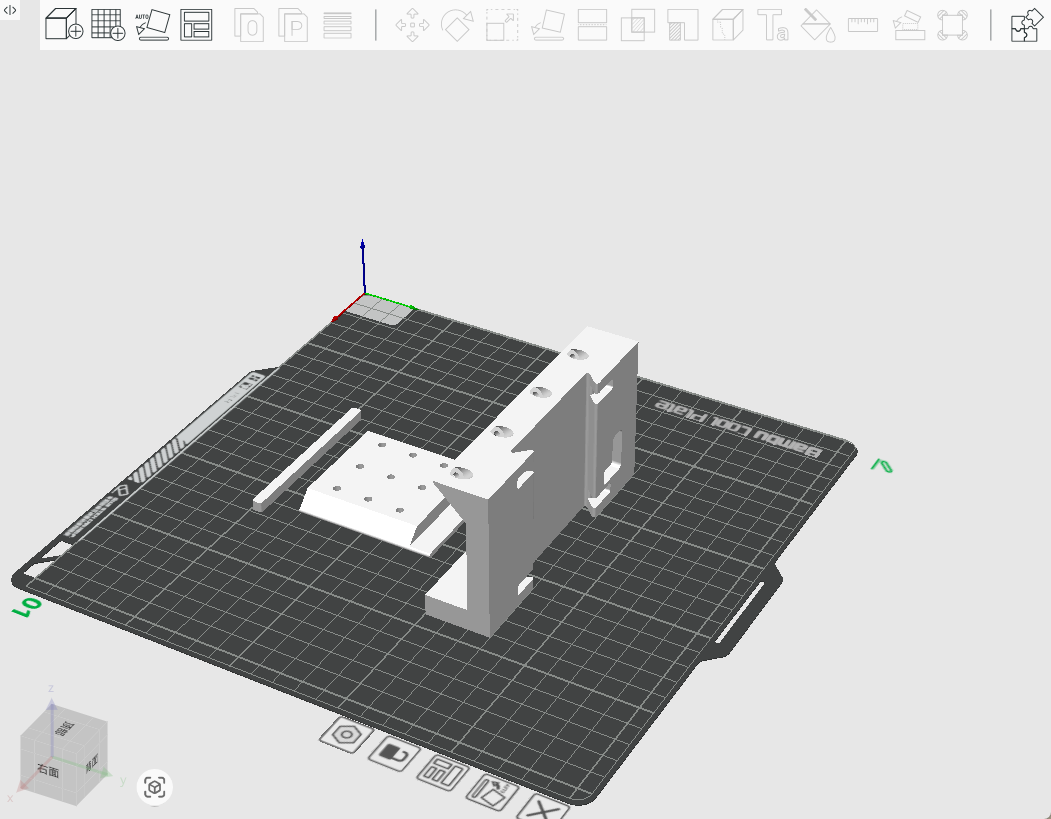 Miniatura 2 do modelo 3D Bmcu(霍尔双微动/370霍尔)快拆壁挂支架（注意打印配置文件分双微动/370两款）