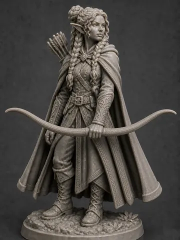 Figura decorativa: Elfen Waldläufermädchen — vista de referencia 2