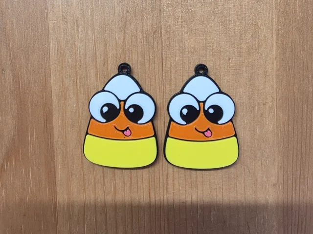 Candy Corn Earrings